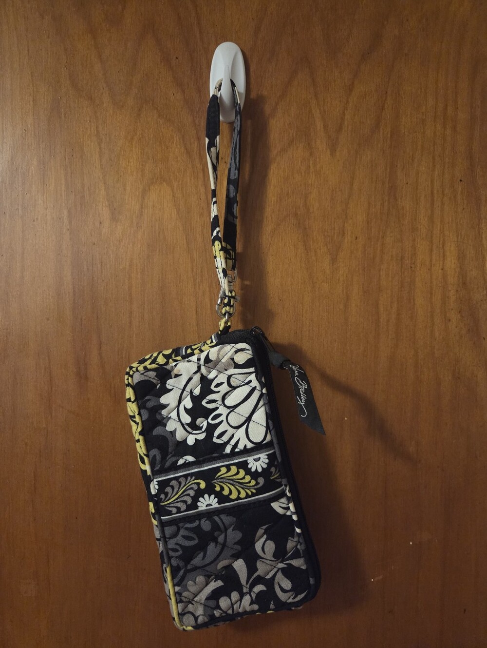 Vera Bradley Black & White Floral Wristlet Phone Case